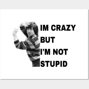 i'm crazy but i'm not stupid Posters and Art